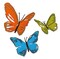 Sizzix Thinlits Die Set 3PK - Brushstroke Butterflies by Tim Holtz